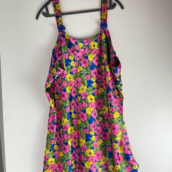 Women’s 2 Piece Contessa Di Roma Nightgown & Wrap Robe Flowered - Picture 7 of 12